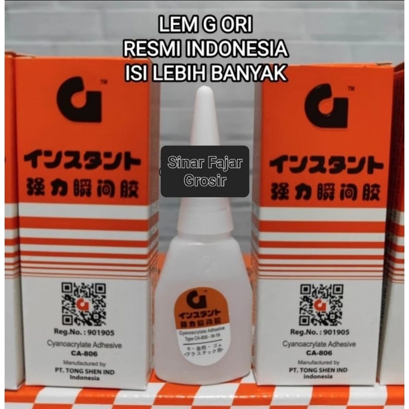 

Lem Tetes G Original Barcode - Lem Korea Asli indonesia isi lebih banyak
