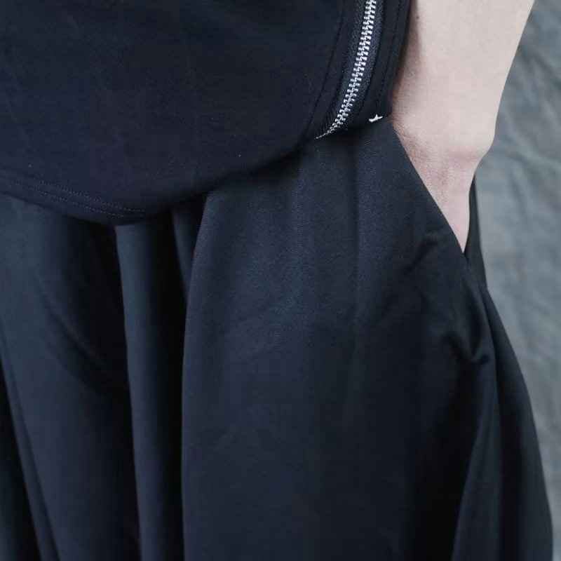 HITAM NON-MAINSTREAM ELEMENTS INS HANG UP BIG PANTS PERSONALITY TREND MEN'S LOOSE PANT HARLAN PANTS