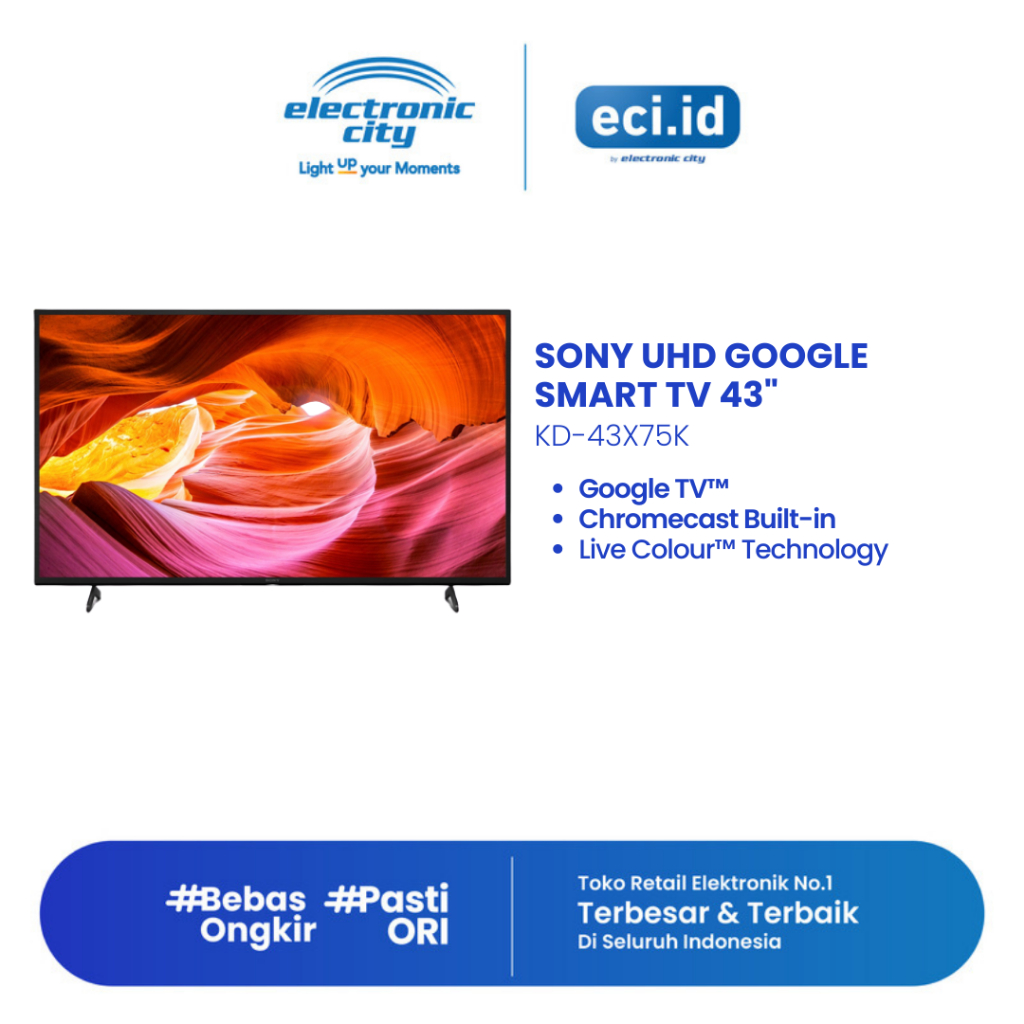 Sony 43 Inch UHD Smart TV - KD-43X75K