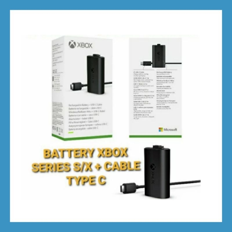 Baterai / Rechargeable Battery + USB-C Cable Xbox S/X