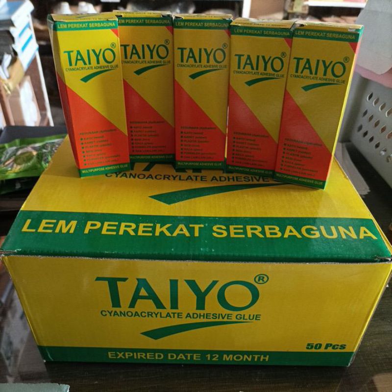 Lem Taiyo cyanoacrylate adhesive glue/lem setan