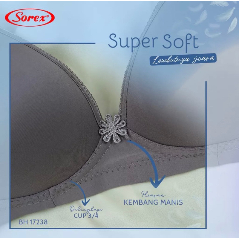 Bra BH Tanpa Kawat Super Soft Sorex 17238