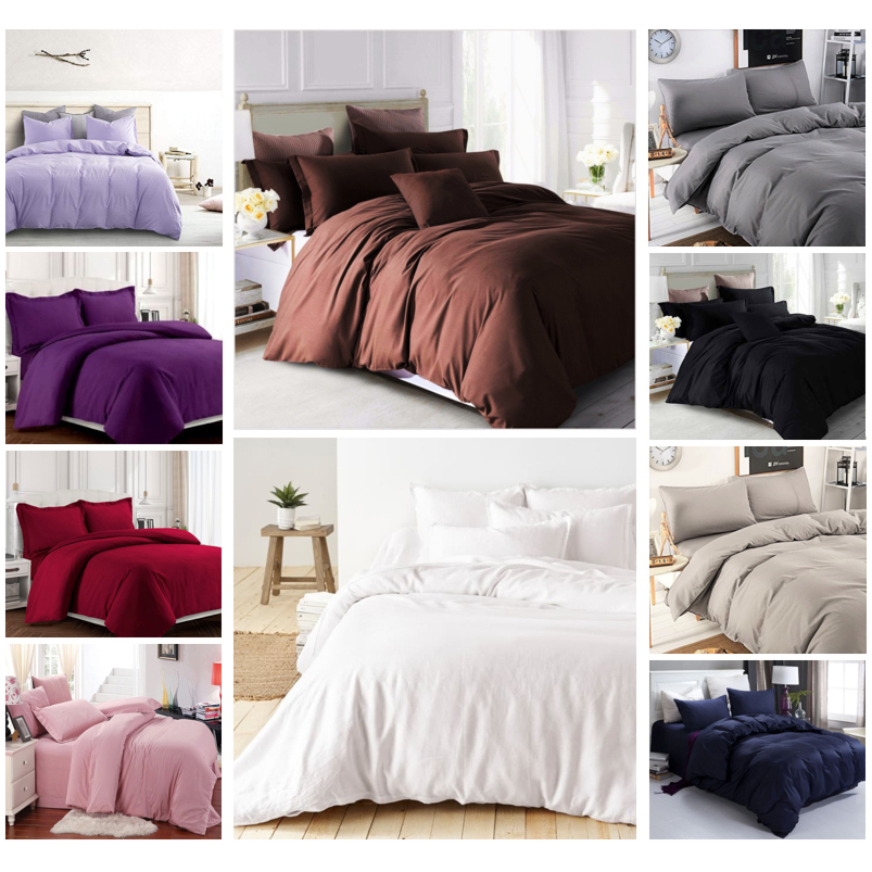Sprei Katun Jepang ORI Import Aneka Warna Polos | Seprei Polos Satin Jepang | Sprei Adem Dingin