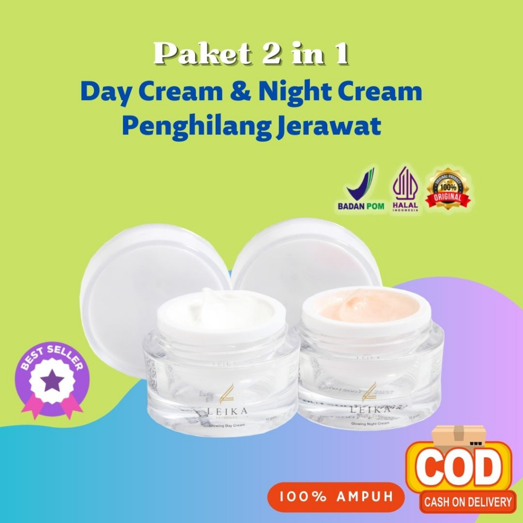 Paket 2 in 1 Leika Skincare Penghilang Jerawat Bekas Jerawat Bopeng Acne Scar Paling Ampuh Jerawat B