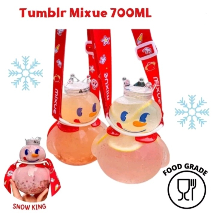 Tumblr Tempat Minum Mixue Snowking 700ML