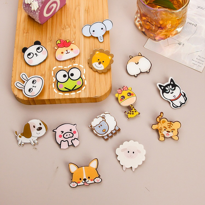 COD❤️Pin Akrilik Lucu Aksesoris Seri (Animal) untuk Tas Cute Pin Brooch Pin Bros Acrylic Korean Style-A.one