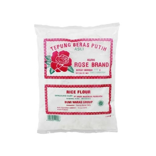 

Tepung Beras Putih Cap Rose Brand Kemasan 500gr