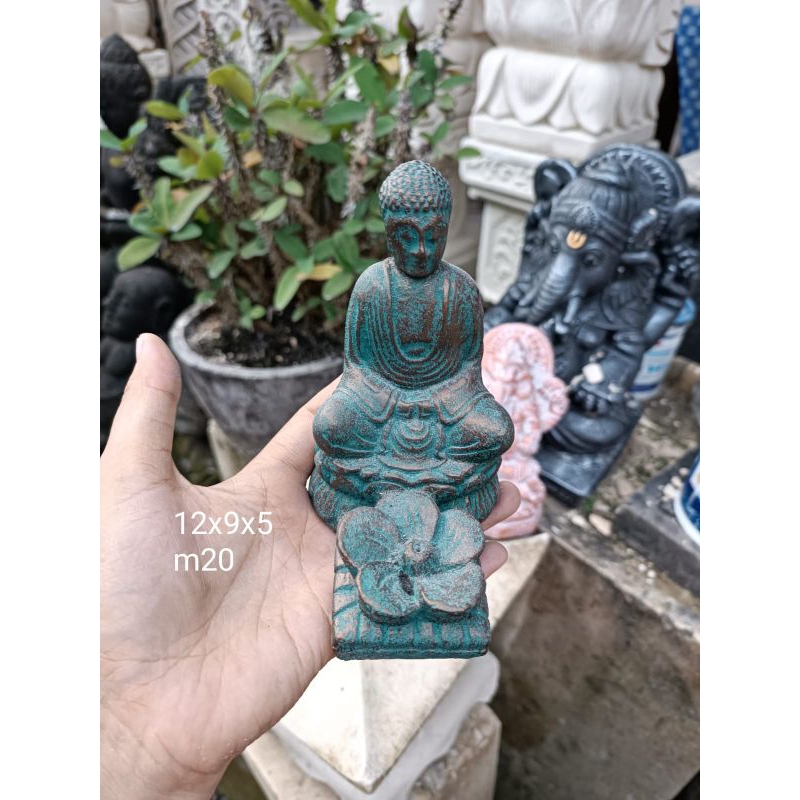 patung buda tempat dupa 12cm