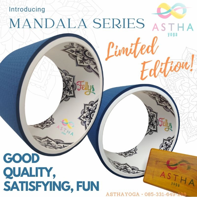 Limited Edition Yoga Wheel Motif / Yoga Wheel Aesthetic / Wheel Yoga Mandala / Wheel Yoga custom nam