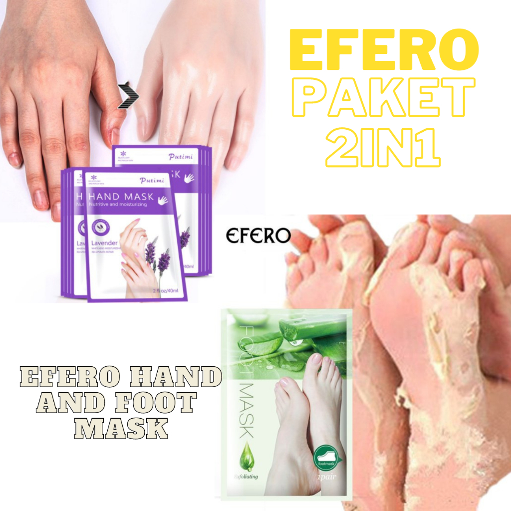 [COD] Efero Paket 2in1 Hand &amp; Foot Mask Peeling - Varian Random