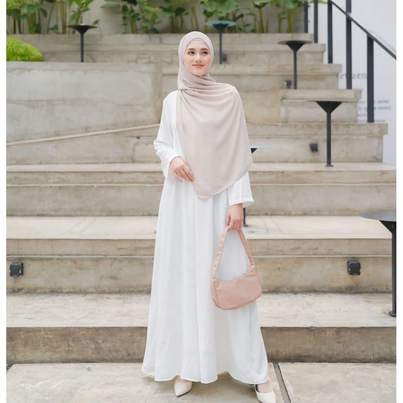 Abaya polos premium/ Abaya Crincle/ Abaya Arab Saudi/ Abaya Turkey/ Abaya Polos Putih/ Abaya polos h