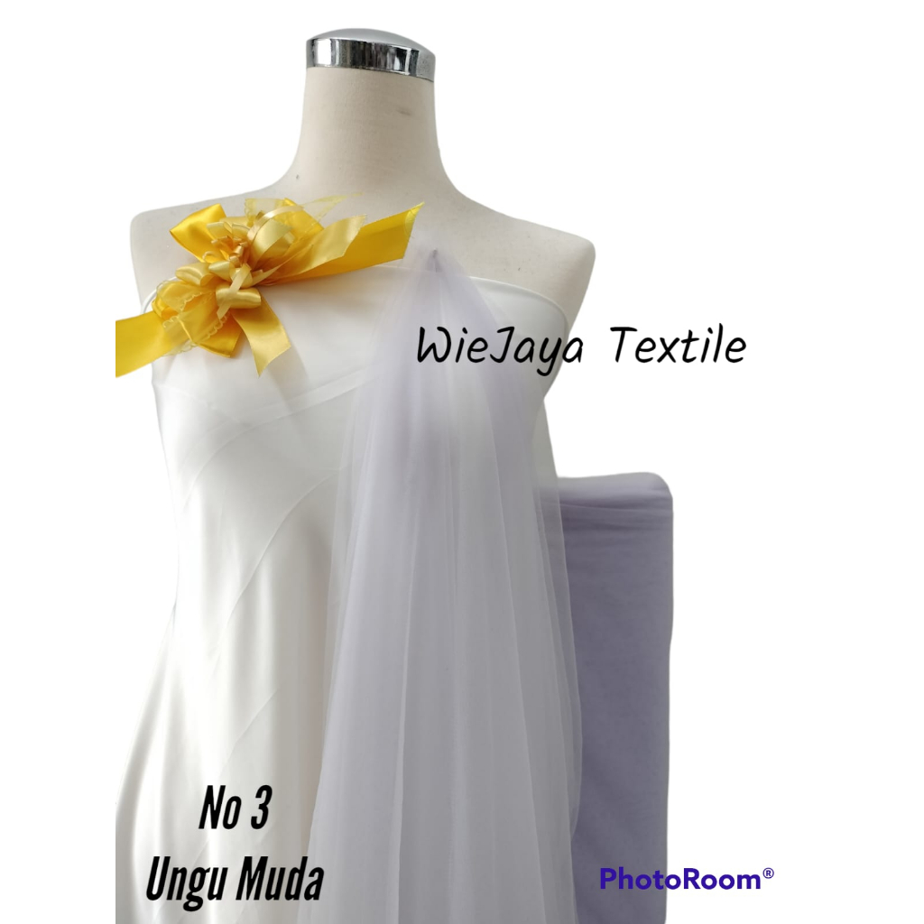 Kain Tulle Polos Lembut Sekali dan Jatuh Harga murah Grade A, cocok utk wedding Dress, Gaun Pengantin,  Variasi, Aplikasi, Souvenir dll