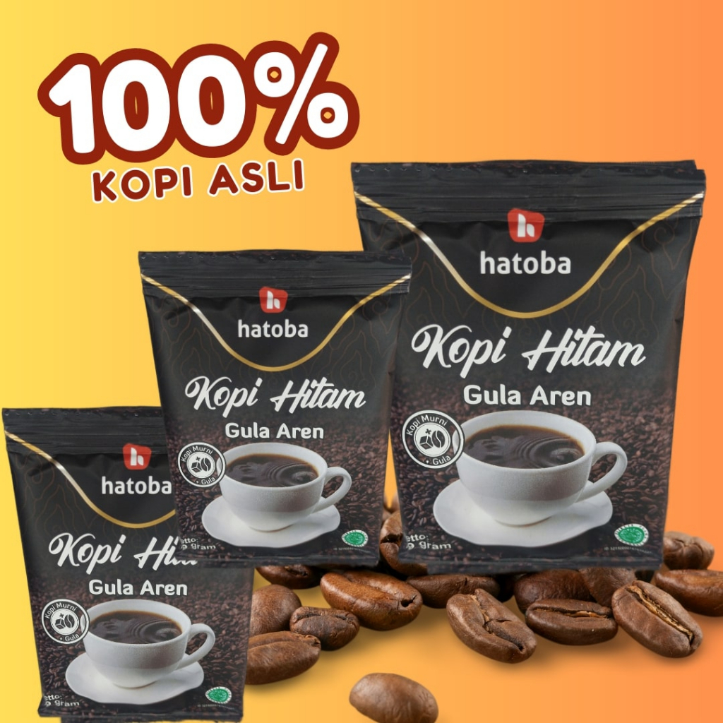 

100% Kopi Murni, Kopi Gula Aren Siap Seduh Kopi Murni Siap Seduh Hatoba