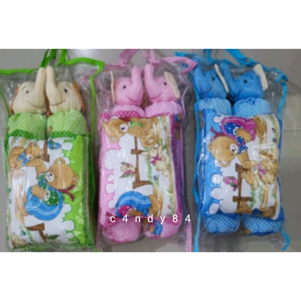 1 PC Bantal Guling Bayi Boneka Bayi 2 Guling 1 Bantal Sablon candy