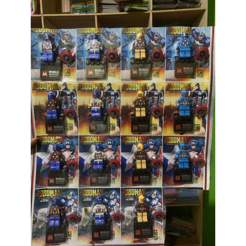 brick figure kapten america 1pc