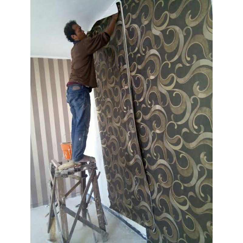 jasa tukang pasang wallpaper dinding area Surabaya dan Sidoarjo