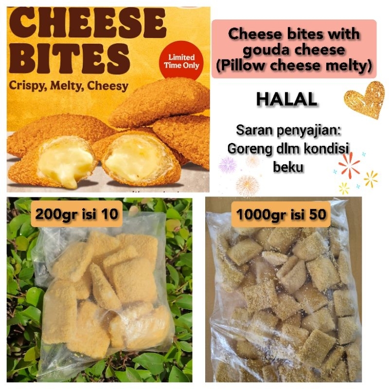 Cheese Bite isian gouda cheese frozen (pillow cheese melty)