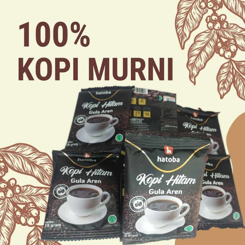 

100% Kopi Murni, Kopi Gula Aren Siap Seduh Kopi Borneo Hatoba