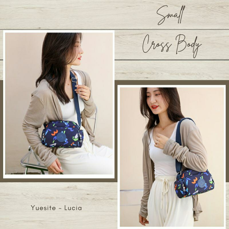 TAS SELEMPANG WANITA YUESITE LUCIA SLINGBAG IMPORT MOTIF