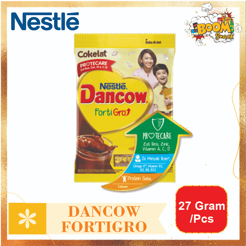 Dancow Fortigro Sachet Rasa Cokelat dan Vanila