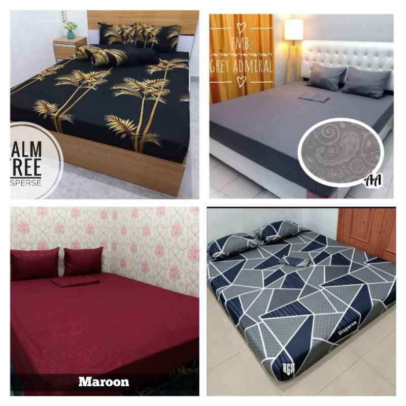 SEPRAI POLOS HOMEMADE 180X200 AESTHETIC KARAKTER MOTIF Free 2 Sarung bantal Guling Katun Adem KASUR HOTEL KOST RUMAH SAKIT VILA MURAH