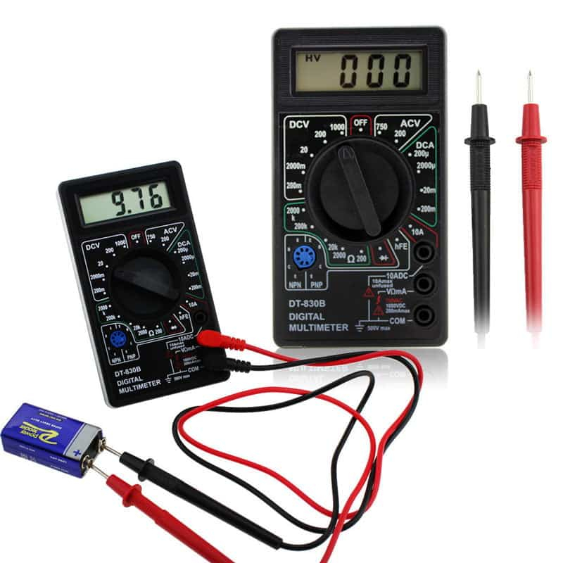 Multi tester avometer digital murah bagus akurat DT830B sudah termasuk battery