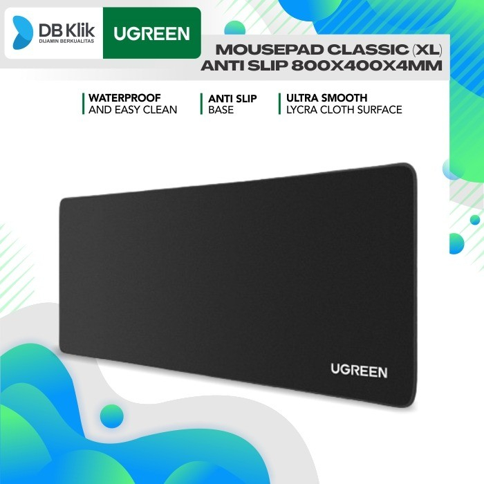 Mousepad UGreen 90565 Classic XL Anti Slip 800x400x4mm - 90565