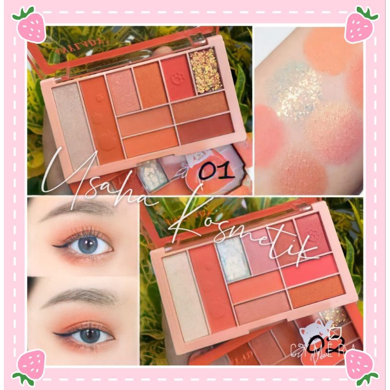 ECER!! EYESHADOW KISS BEAUTY PALETTE CUTE CHEESE NO. 87278 /792B