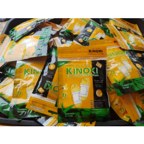 Isi 10 Kinoki Gold Foot Detox Koyo Jahe Cleansing Detox Foot Pads Koyo Penyerap Racun-missbejo