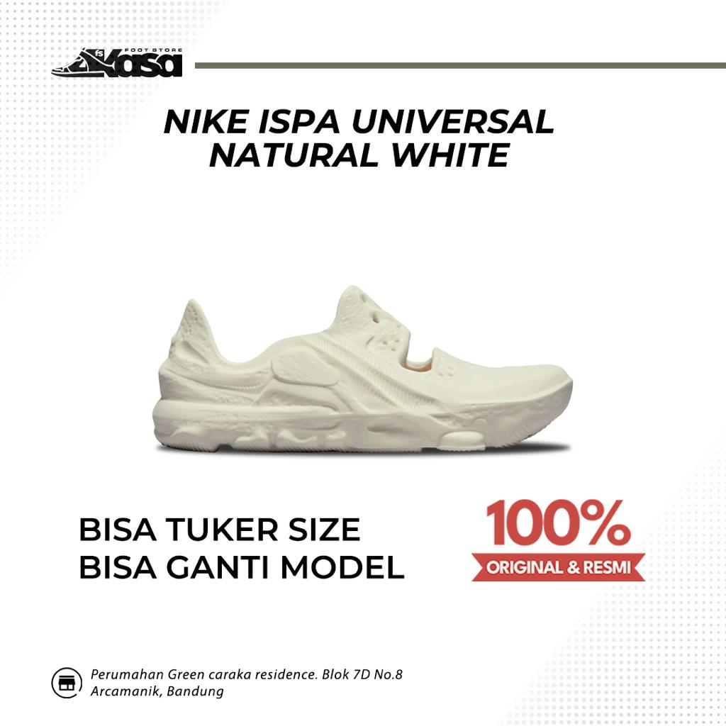 Sepatu Sneakers Wanita Nike Ispa Universal Natural White