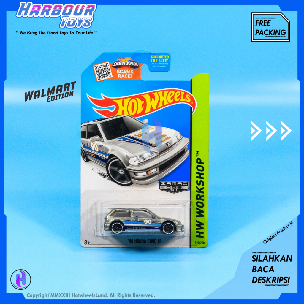 Hot Wheels 1990 Honda Civic EF Nouva Diecast 1:64 Kmart Walmart