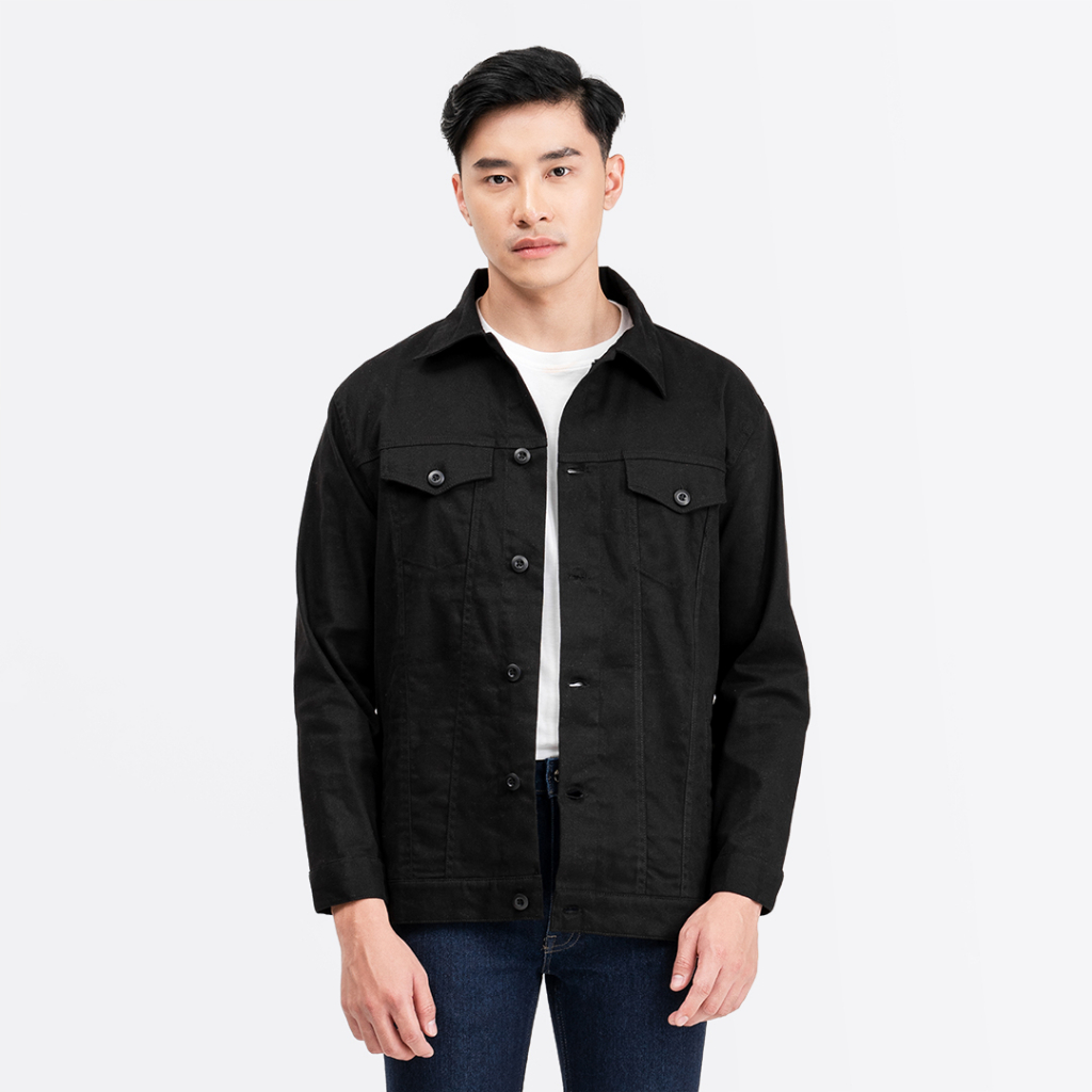 Livehaf - Trucker Canvas Jacket Black