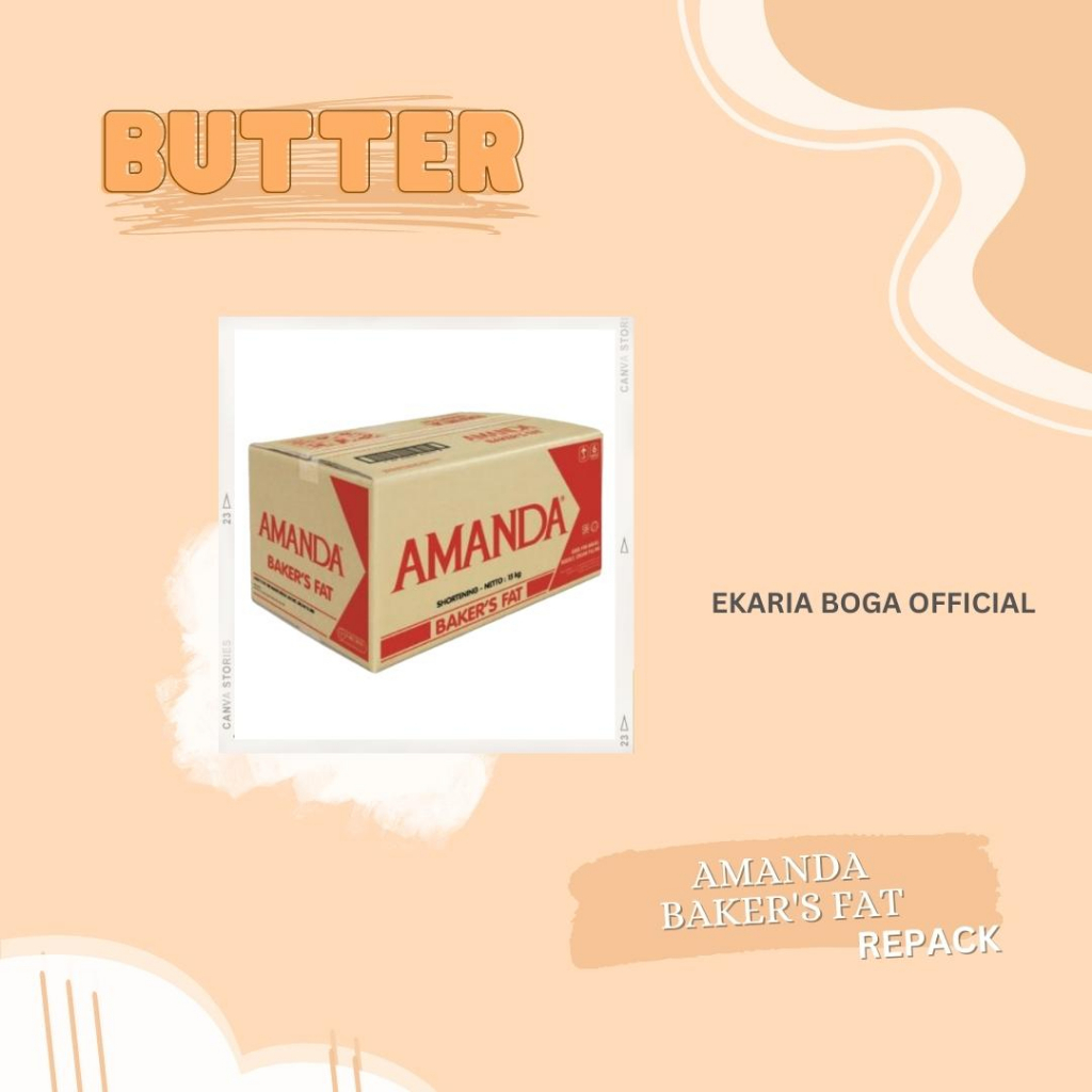 

BUTTER | MENTEGA | MARGARINE | AMANDA | AMANDA BAKER'S FAT | REPACK 15KG