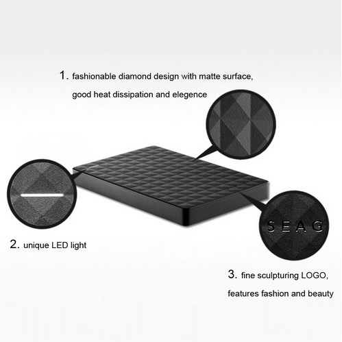 2TB Hardisk Eksternal 2.5&quot; Portable Hardisk USB 3.0 HDD Untuk PC/Laptopdisk