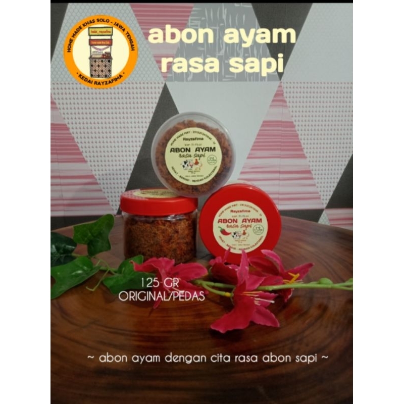 

Abon Ayam Rasa Sapi Pedas/Spicy 125 Gr