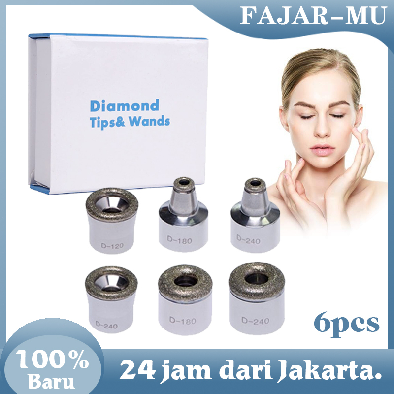 Tips Mata Diamond Dermabrasi Microdermabrasion 6pcs Sparepart Mesin Dermabrasi Diamond