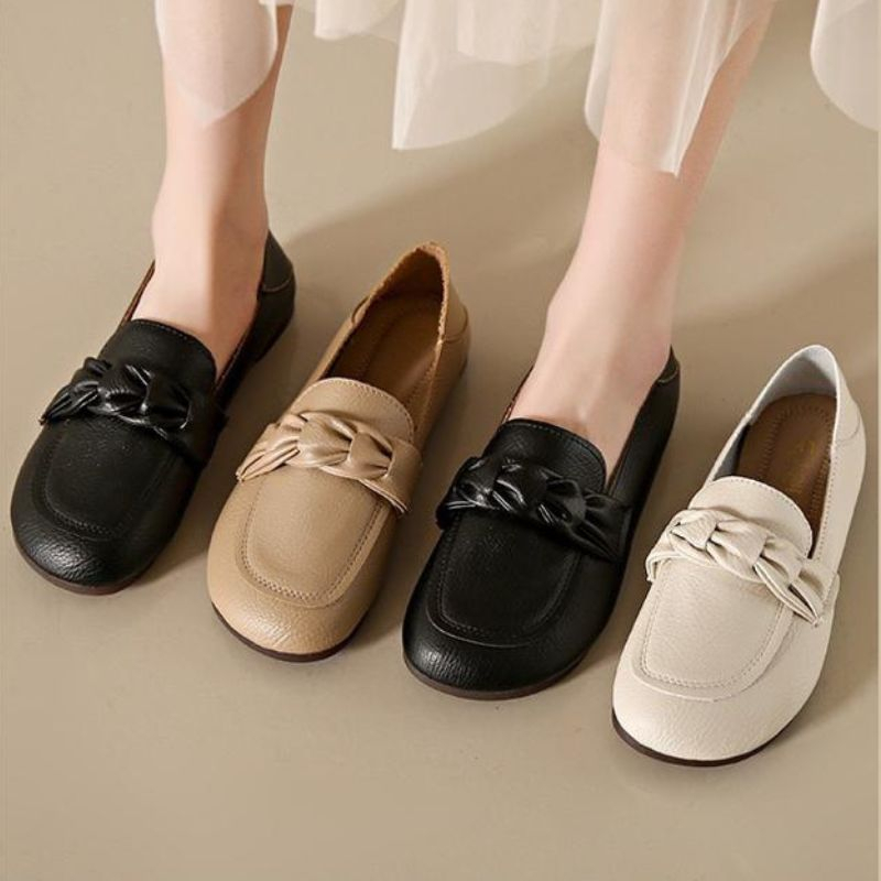 Sepatu Flat Wanita 0211710 Flat Import TRIM Slip On