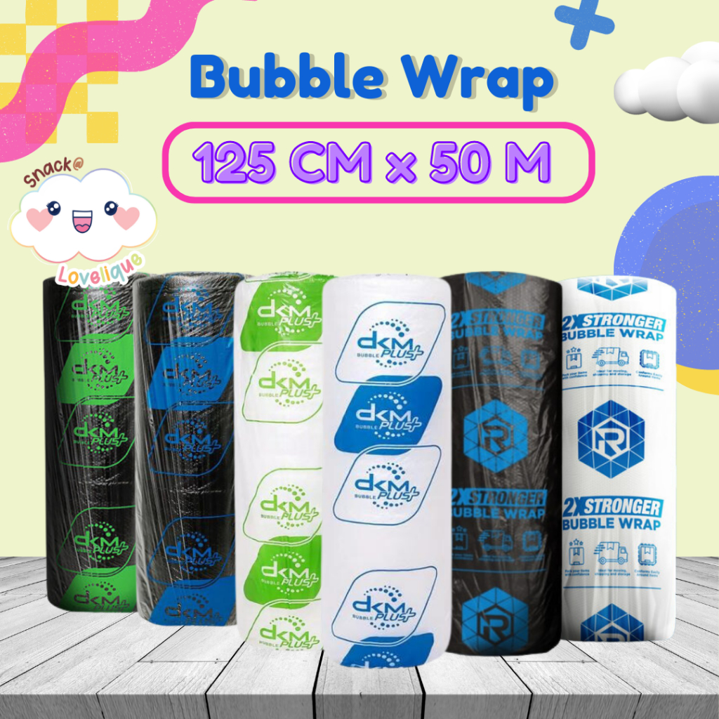 

Bubble Wrap Bening / Bubble Wrap Hitam ( Ukuran 125 cm x 50 m ) - Ekonomis / Premium / Tebal