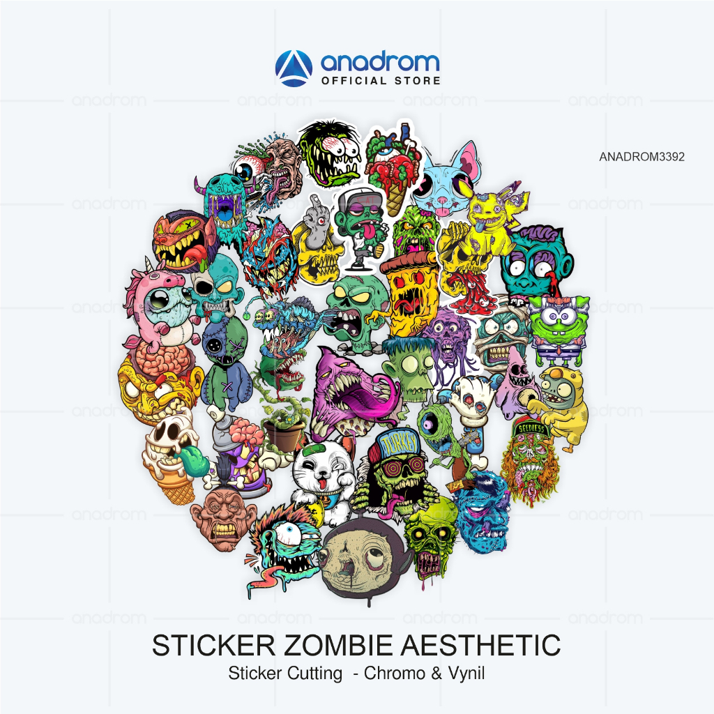 

Sticker Zombie Aesthetic | Sticker Chibi Zombie Aesthetic | Anadrom 3392