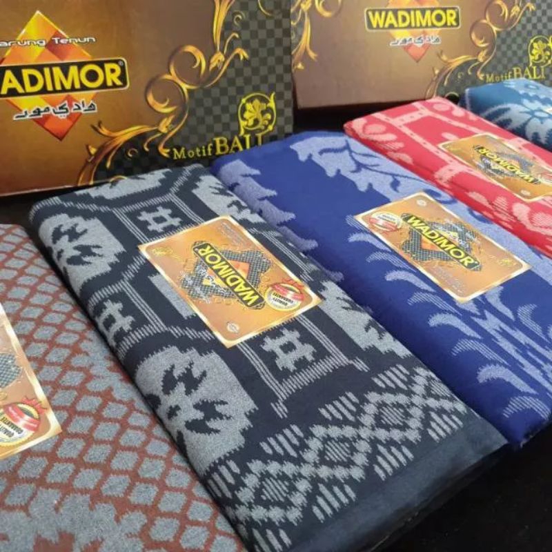 Sarung Wadimor Motif Bali Premium Distro Kain Sarung shilat solat santri Dewasa