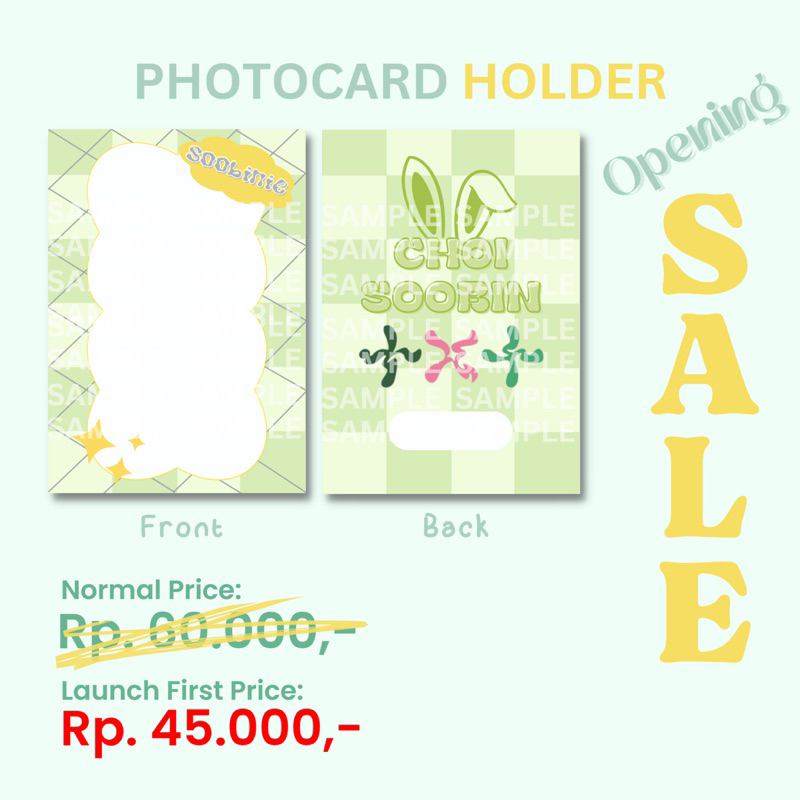 PHOTOCARD HOLDER KPOP (TXT SOOBIN Ver.)