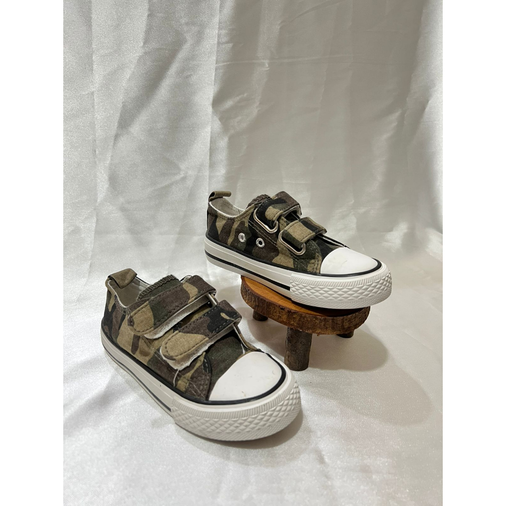 SA-005 IMPORT Sepatu Anak Laki Laki / Sneaker Velcro Anak Motif Army Size 22-27