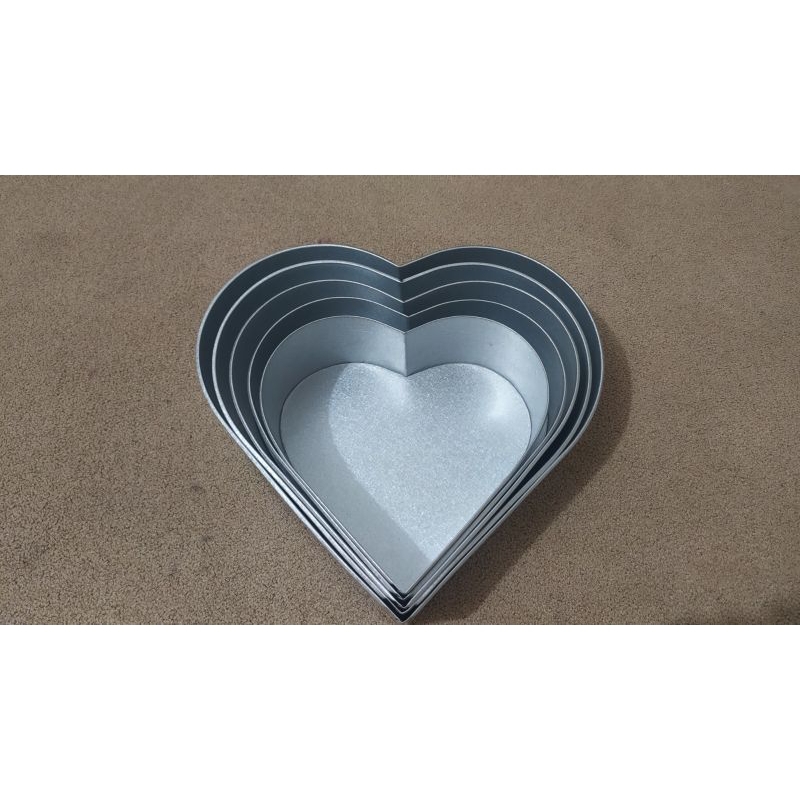 loyang love 5pcs cetakan kue/bolu/loyang bentuk love