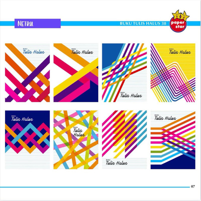 

[PER PAK ISI 10BUKU] BUKU TULIS HALUS 38 LEMBAR PAPER STAR | GARIS TIGA | GARIS ENAM