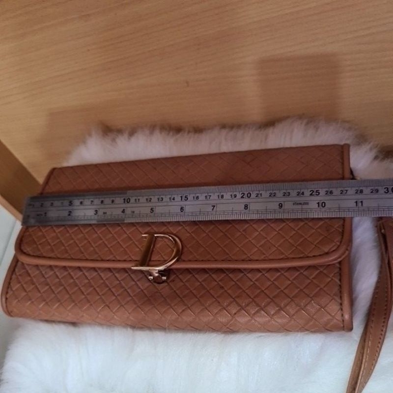 CLUTCH BAG D BROWN