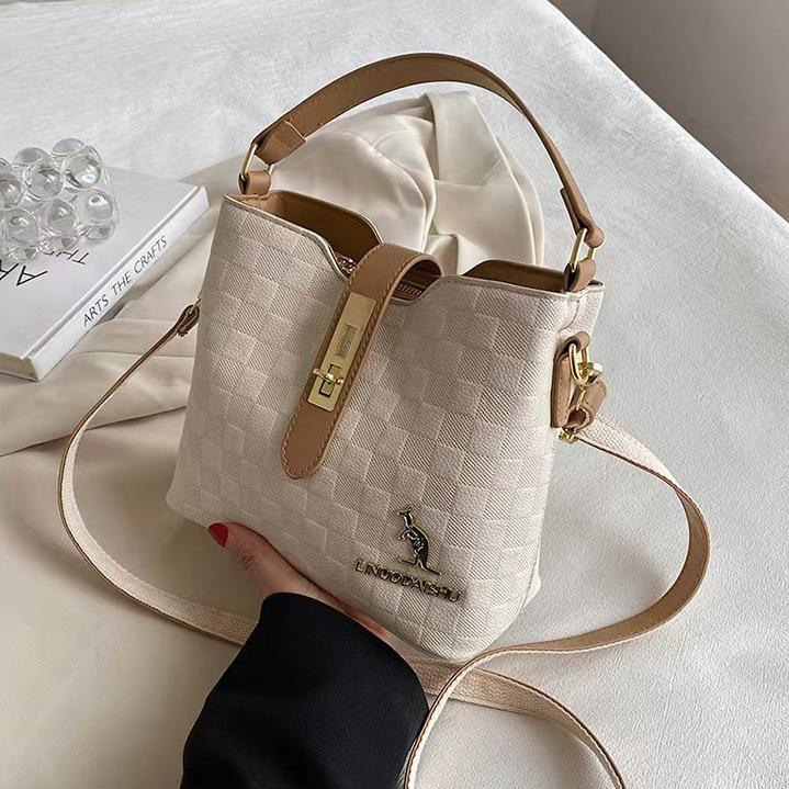 BJ43613 - BEIGE/BLACK - TAS WANITA FASHION KOREA CHINA IMPORT MODIS ELEGAN TERMURAH TERLARIS TERBARU BAGSTORE JAKARTA TAS BATAM BQ3613