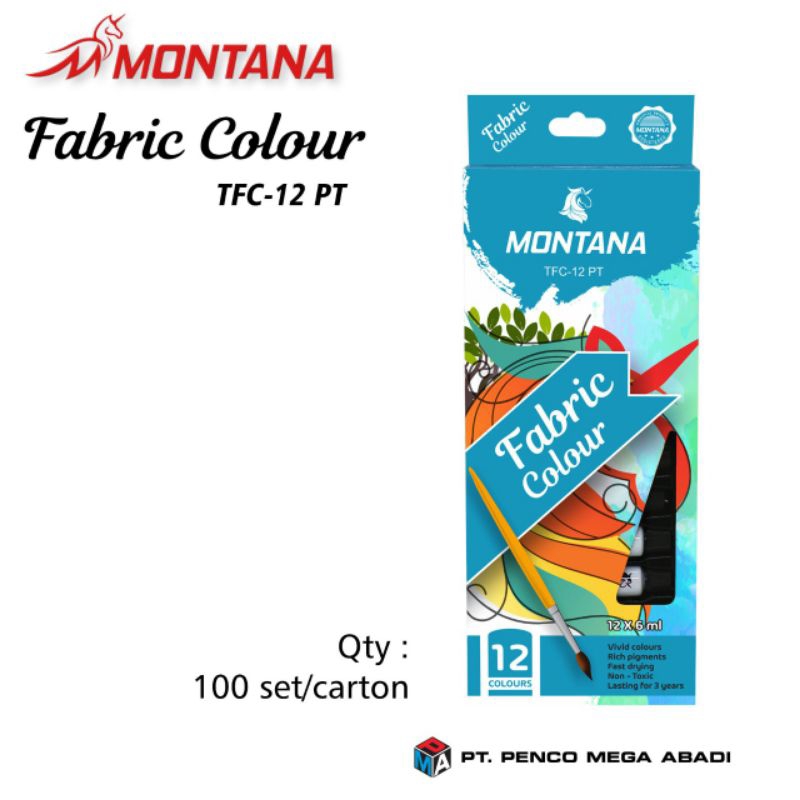 

cat kain/ fabric Montana 12 warna
