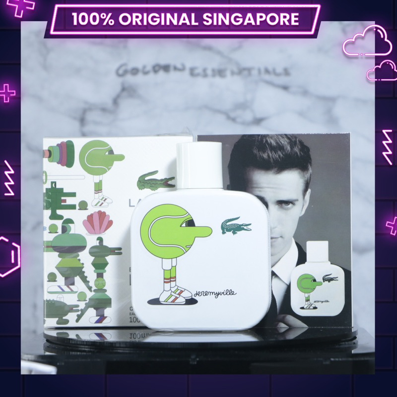 [ 100% ORIGINAL SINGAPORE ] GOLDEN   LCOSTE PUREBLANC X JEREMYVILLE BARU PARFUM PRIA PARFUM WANITA B