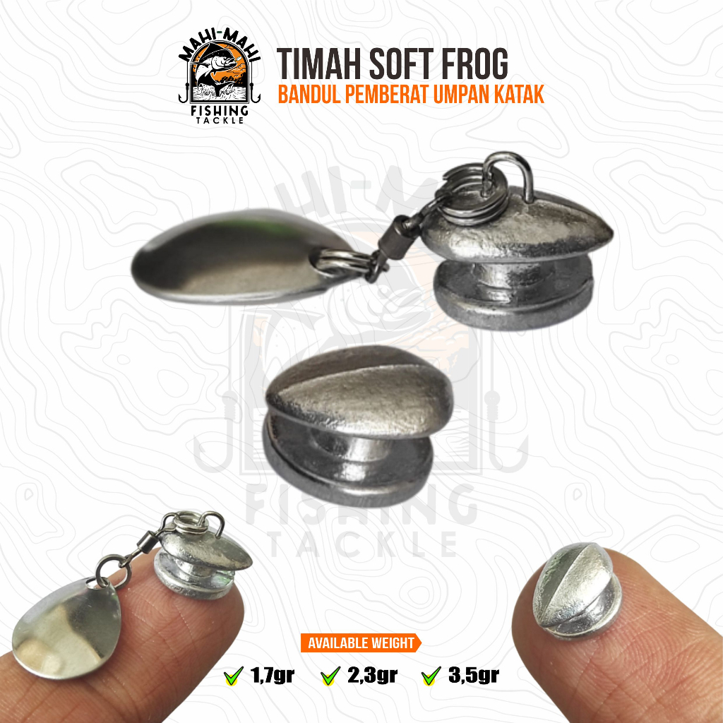 Timah Soft Frog Bandul Pemberat Umpan Katak