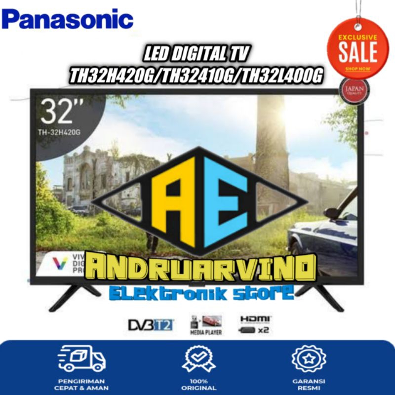 LED TV PANASONIC 32 INCH TH-32L400G | TH-32H410G | TH-420G DIGITAL LED TV  GARANSI RESMI PANASONIC